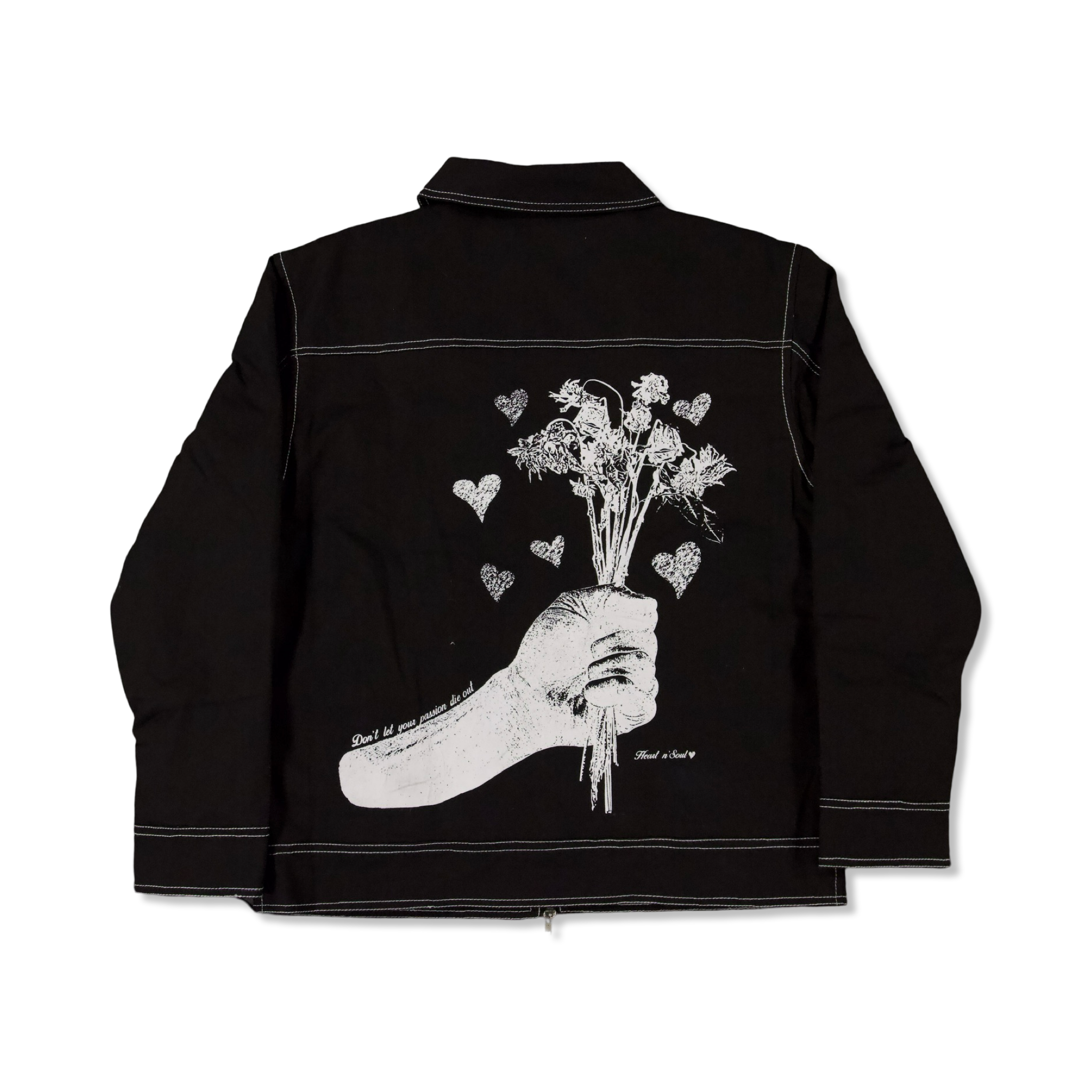 ‘Dead Flowers’ Utility Jacket - HeartnsoulJJ 