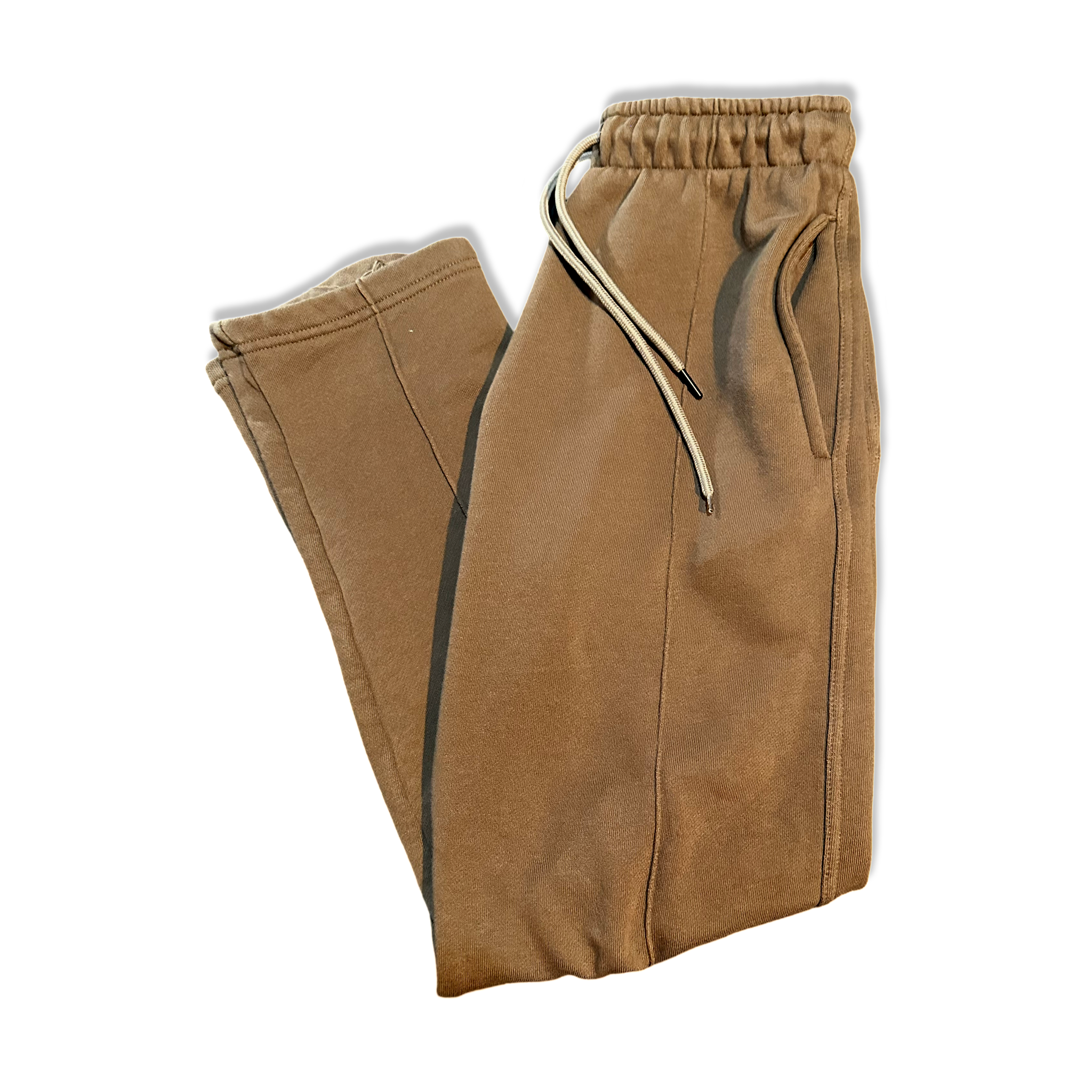 Brown Heavyweight Sweatpants - HeartnsoulJJ 
